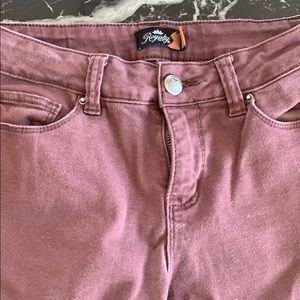 Plum colored jeans